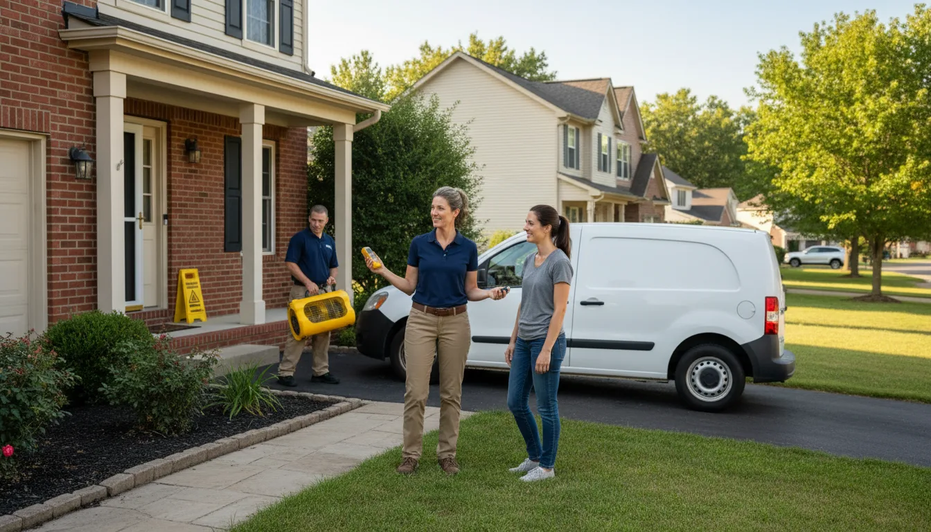 Residential water damage restoration in Elburn, IL